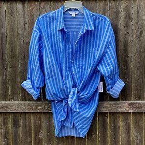 Cotton striped Boyfriend Shirt / Old Navy